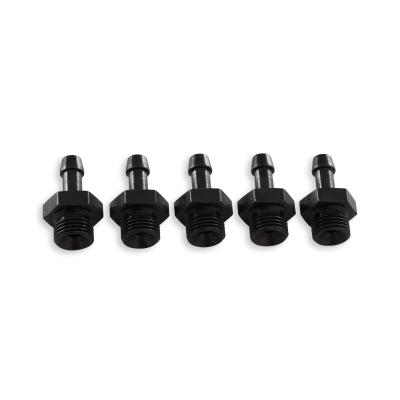 Adjustable Fuel Pressure Regulator Barb Fitting -6 (9/16 Inch-18) to 7mm 5 PK 5 Pack AEM Electronics