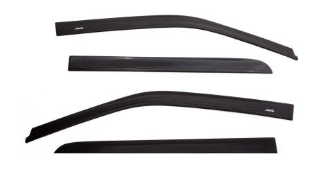 Ventvisor Deflector for 1999-2016 Ford F-450 Super Duty and More Crew Cab Pickup Matte Black Low Profile Outside Mount 4 Piece AVS