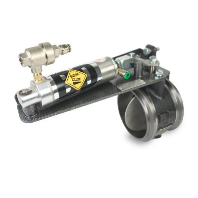 Exhaust Brake 1999-2003 Ford 7.3L Power Stroke Air Actuated Remote Mount 4in Valve c/w Air Compressor BD Diesel