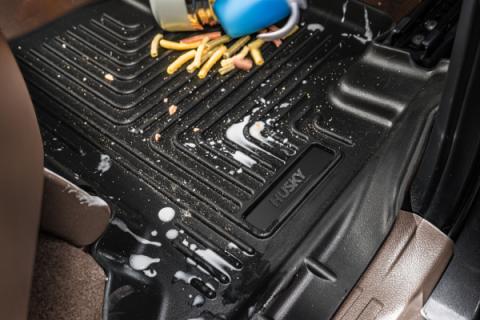 Weatherbeater 2nd Seat Floor Liner For 2017-2025 F-250 Super Duty, F-350 Super Duty, F-450 Super Duty, F-150 Lightning Husky Liners