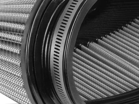 Magnum Force Intake Replacement Air Filter w/ Pro Dry S Media (11-3/8x4) Inch F x (14x5-1/2) Inch B x (12x3-1/2) Inch T x 5 Inch H aFe Power