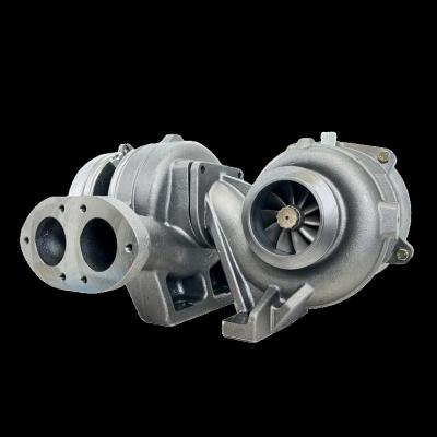 Fusion Compound Turbos- (Stage 1 High Pressure &amp; Stage 2 Low Pressure Turbos) 6.4 Powerstroke (2008-2010)- Special Cover KC Turbos