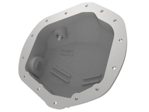 Street Series Rear Differential Cover Raw w/ Machined Fins GM Diesel Trucks 01-19 V8-6.6L (td) LB7/Lly/Lbz/Lmm/Lml/L5P aFe Power