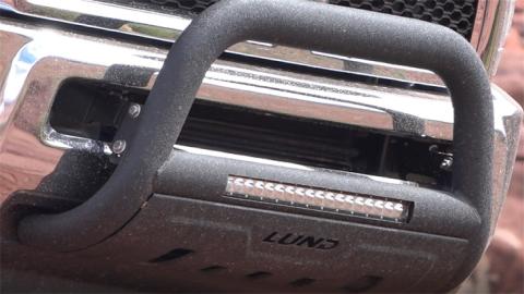 Bull Bar with LED Light Bar Black 2017-2022 Ford F-250/ F-350 /F-450/F-550 Super Duty Lund