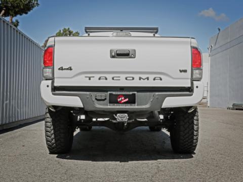Mach Force-Xp 2-1/2 Inch 409 Stainless Steel Hi-Tuck Tail Pipe Upgrade For Exhaust System 49-46046 aFe Power