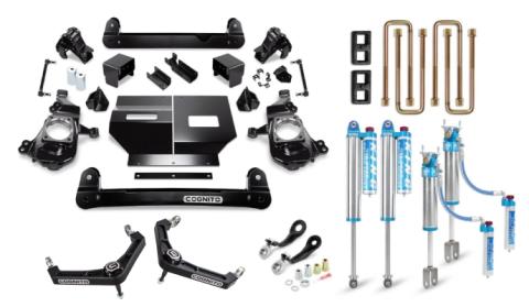 Cognito 4-Inch Elite Billet UCA Lift Kit with King 2.5 Reservoir Shocks for 20-26 Silverado/Sierra 2500/3500 2WD/4WD