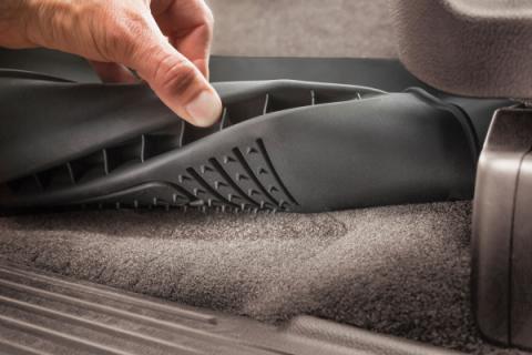 X-act Contour Front &amp; 2nd Seat Floor Liners For 2019-2026 Silverado 1500/1500 LTD/2500 HD/3500 HD, Sierra 1500/1500 Limited/2500 HD/3500 HD Crew Cab Husky Liners