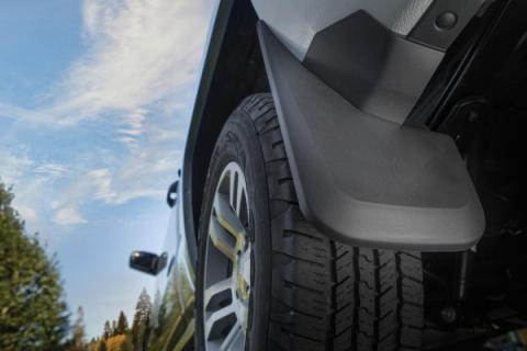 Custom Mud Guards Front Mud Guards For 1999-2007 Silverado/Sierra 1500/2500 HD/3500 Fits models without factory fender flares Husky Liners