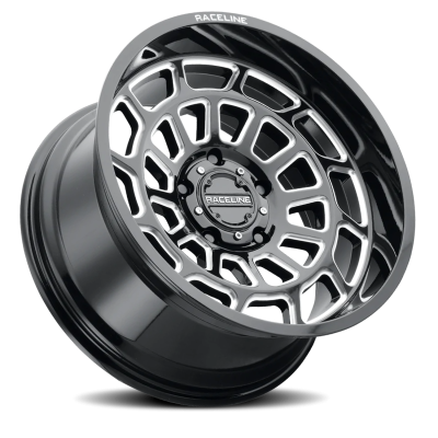 Aluminum Wheels 22x10 Warp 955M Milled Gloss Black -19 Offset 8 on 180 Bolt Pattern 124.2 Bore Raceline