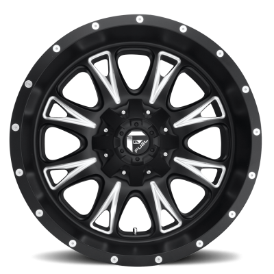 Aluminum Wheels 20X9 Throttle D513 6 On 135/6 On 139.7 Black Milled 106.4 Bore 20 Offset Fuel Off Road Wheels