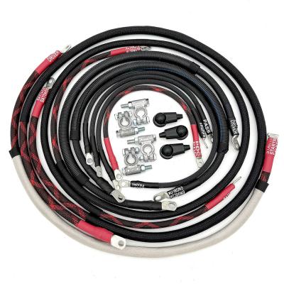 Dodge Cummins Diesel 03-09 Ram 2500/3500 5.9/6.7 2/0GA w/Black Red/Spyder Wrap Big7Kits
