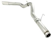 Large Bore-HD 5 Inch 409 Stainless Steel Dpf-Back Exhaust System w/Polished Tip Dodge Diesel Trucks 07.5-12 L6-6.7L (td) aFe Power