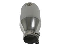 Mach Force-Xp 304 Stainless Steel Clamp-on Exhaust Tip Polished 2-1/2 Inch Inlet x 4-1/2 Inch Outlet x 9 Inch L aFe Power
