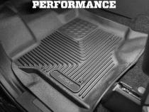 X-act Contour Front &amp;amp; 2nd Seat Floor Liners For 2019-2026 Silverado 1500/1500 LTD/2500 HD/3500 HD, Sierra 1500/1500 Limited/2500 HD/3500 HD Crew Cab Husky Liners