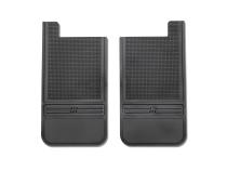 MudDog Mud Flaps Rubber Rear Mud Flaps 12 Inch w/o Weight Black 73-24 Dodge / Ford / Toyota Husky Liners