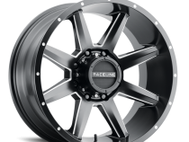 Aluminum Wheels 20x10 Stryker 954M Milled-Dimples Satin Black -19 Offset 8 on 170 Bolt Pattern 125.2 Bore Raceline