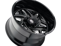 Euphoria AT1914 Black Milled 22X12 6-139.7 -44MM 106MM Off Road Wheels American Truxx